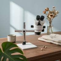 Stereomicroscope with Auxiliary Objective 10x for Jewelry Making