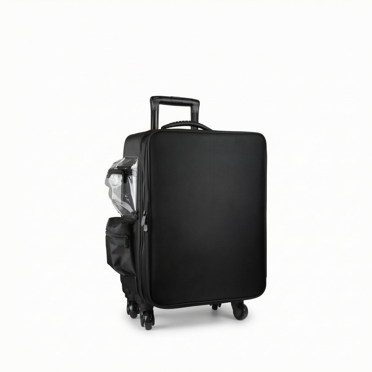 Makeup Case with Rotating Wheels Wheeled Sminkkoffert Med Hjul Rullande Cosmetic Trolley for Salon