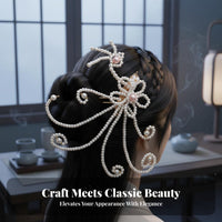 Chinese Traditional Hair Accessory Fairy-Like Design Feather Tassel Hair Comb Chinese Traditional Hairpin Handmade Chinese