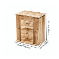 Jewelry Box with Drawers Compact Desktop Vanity Organizer Decorative for Women