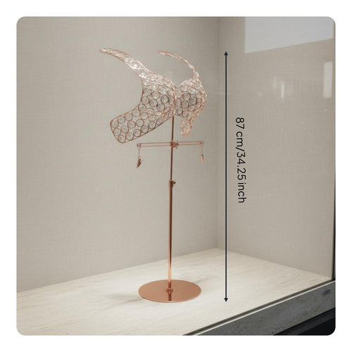Half Torso Lingerie Display Stand Stable Base Metal Lingerie Mannequin