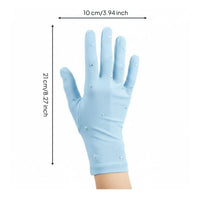 Thermal Figure Skating Gloves Elegant Rhinestone Skating Gloves Sports Accessory for Kids
