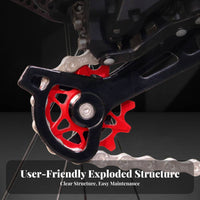 Rear Derailleur Guide Wheel Fluid Shifting Rear Derailleur Pulley Narrow Wide Ceramic Guide Wheel Lightweight for Cycling