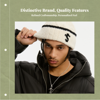 Double-Layered Winter Hat, Soft, Breathable