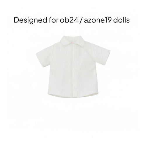 White Doll Blouse Easy to Match Toy Clothing Washable