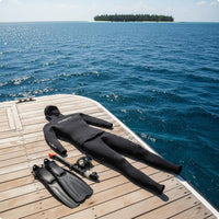 Two-Piece Snorkeling Suit Reduces Drag Two-Piece Diving Suit Open Cell