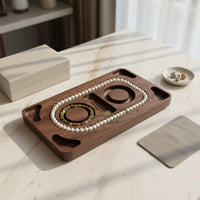 Solid Wood Jewelry Display Multifunctional Bracelet Measurement Tray Easy to Use