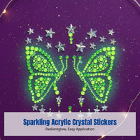 Carnival Skin Decal Sticker, Rear, Acrylic Crystal, Fluorescent, Party