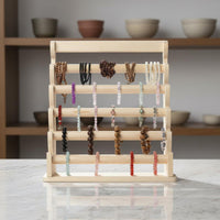 Solid Wood Bracelet Organizer Large Capacity for Dresser Top, Boutique Owners