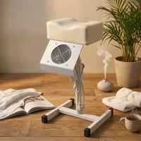 Upholstered Pedicure Stool with Dust Extractor Fan Comfortable Pedicure Stool with Vacuum Soft Nail Chair with Dust Collector Easy to Clean for Pedicurists, Beauty Parlors