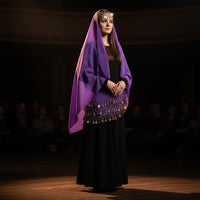 4 Pieces Fortune Teller Costume Kit Lightweight Chiffon for Themed Party, Women