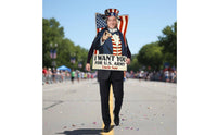 Uncle Patriotic Figure Poster Costume Stage Performance American Flag Outfit Red