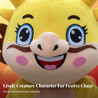 Chinese Dragon Mascot Costume Comfortable to Wear for Stage Performances, Adults