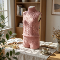 1/6 Doll Clothes Set Sewn Details Sleeveless Turtleneck Top No Fading
