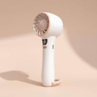 Portable Digital Display Mini Fan Adjustable Speed Settings Handheld Personal Fan 3-in-1 Versatility for Students, Commuters, Dorm, Outdoor