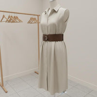 Wide Waist Belt Easy to Match Wide Elastic Belt Adjustable Buckle for Women