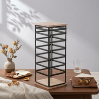 Rotating Display Rack Glasses Display Stand 7 Tier Rotating Rack Easy to Assemble Space Saving