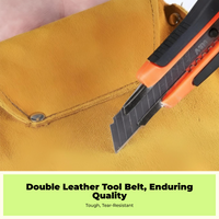 Double-tier leather nail pouch