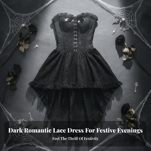 2 Pieces Strapless Corset Dress with Lace Shrug Flared Bell Sleeves for Teens