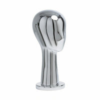 Electroplated Head Bust Stylized Face Reflective Display Mannequin with Base