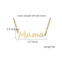 Mama Necklace Elegant Design Mother Necklace Versatile Design for Mothers, Moms