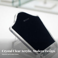 Acrylic jewelry Stand Stable Base Transparent jewelry Holder Minimalist Clear Necklace Display for Countertop, Shop Window