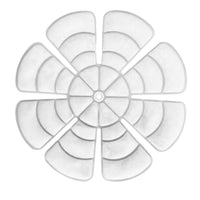 Translucent Flower-Shaped Cooling Insert Helmet Ice Pack Insert TPU Surface