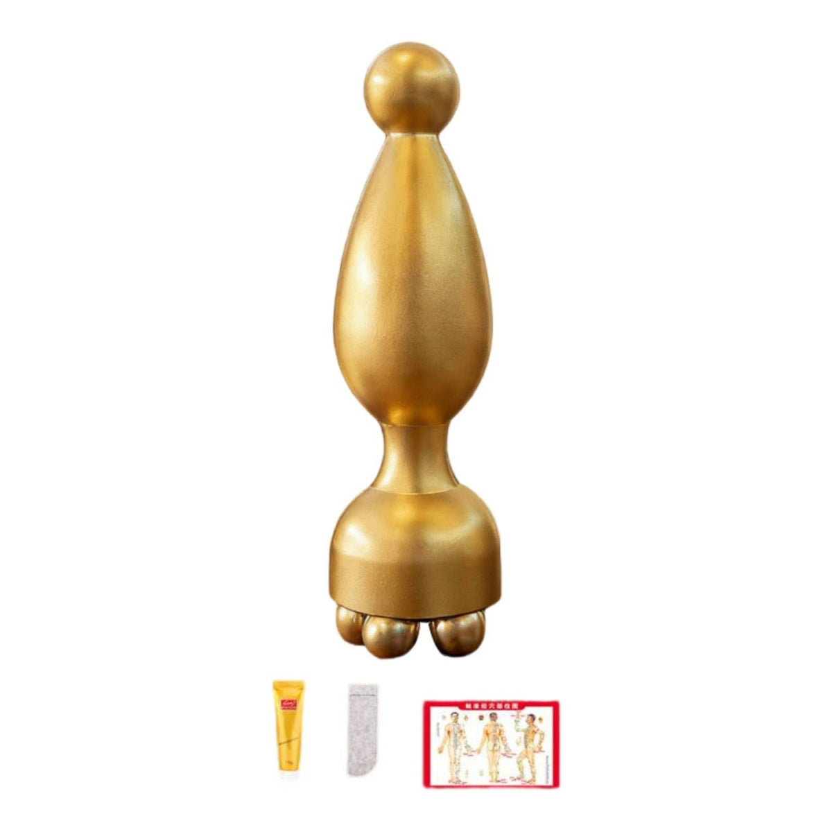 Brass Massage Tool Lightweight Facial Massager Polished for Acupressure