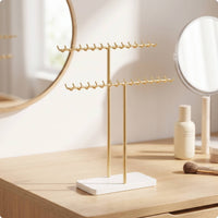 Jewelry Display Stand Metal Frame Stable Jewelry Stand Base Elegant Necklace Holder for Boutique