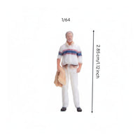 1/64 Scale Man Figure High Precision Painted Male Miniature Resin Material