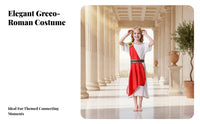 Ancient Roman Costume Historical Theme Roman Emperor Robe Traditional Al Deity Costume Family Matching Caesar Toga Away Fit