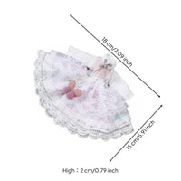 BJD Doll Dress Ribbon Accents 1/6 Doll Dress Bow Detail Miniature Apparel for Display