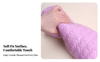 Washable PU Leather Nail Pillow Easy to Clean Nail Art Hand Pillow Soft & Comfortable for Manicurists, Beauty School Students, Spas, Travel