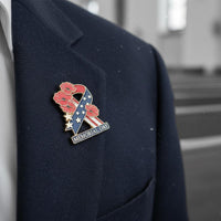 Memorial Day Badge Commemorative Holiday Accessory Enamel