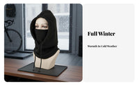 Balaclava Warm Fleece Balaclava Windproof Fleece Hood Full Coverage Winter Ski Face Covering Multi-Functional for Cyclists