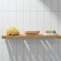 Double-Sided Foot Brush Natural Bristles Double Sided Foot Brush Wooden Handle