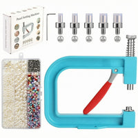 Manual Bead-Setting Machine Interchangeable Tips Beads Rivet Fixing Machine