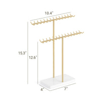 Jewelry Display Stand Metal Frame Stable Jewelry Stand Base Elegant Necklace Holder for Boutique