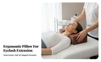 Breathable Textile Eyelash Grafting Pillow Washable Cover Eyelash Extension Pillow Side Pockets for Estheticians, Spa, Spas, Home Studio