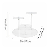 Multi-Tier Display Stand Space Saving Acrylic Display Riser Long-Lasting
