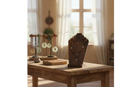 2 Pieces Solid Wood Necklace Display Tabletop for Boutique