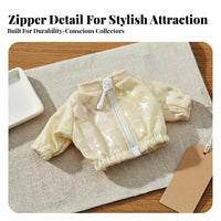 1/12 Scale Doll Jacket Miniature Zipper Jacket for 6inch Action Figures Accs clothes