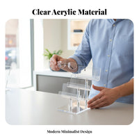 Sunglass Holder Stand, 4-Tier Clear Transparent Acrylic Eyeglasses Display, Retail for Shop Counter, Multi Sunglasses Rack