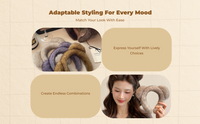 Women's Plush Teddy Headband Elastic Comfortable Decorative