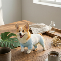 Corgi House Pajama Soft Cooling Dog Shirt Lightweight for Home, Sleep, Corgis