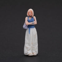 1:64 Scale Figure Painted Details Handmade Miniature Figure Detailed Female Statue