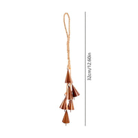 Bell Ornament with Rope Loop Soothing Hanging Wind Chime Lightweight for Patio