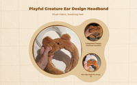 Cute Plush Headband for Kids, Girls, Birthday, Daily Wear