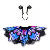 butterfly skirt with headband Layered Skirt Elastic for Girls, Kids