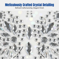 Eco-Friendly Acrylic Crystal Chest Sticker, Body Decoration, Party